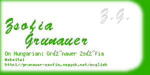 zsofia grunauer business card